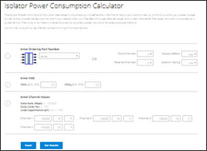 Isolation Power calculator